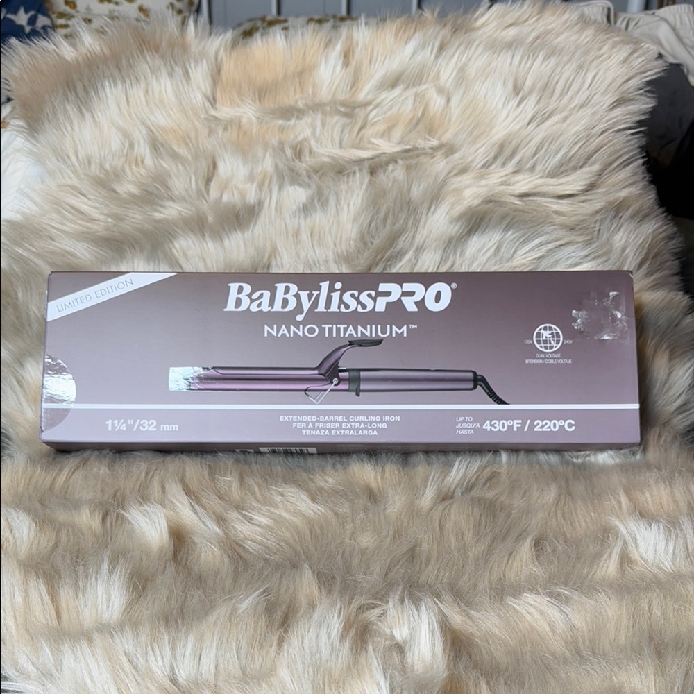 BaBylissPRO Nano Titanium Purple Curling Wand